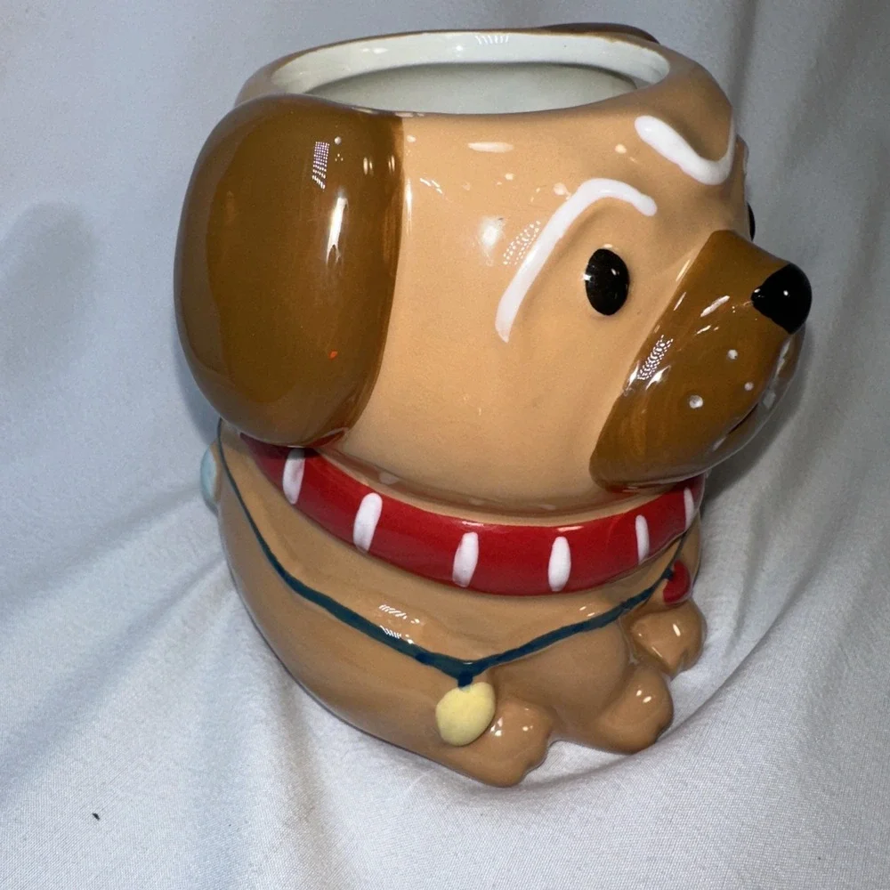 Target Wondershop Pug Figural Mug 2023 Christmas Lights Dog Coffee Earthenware
